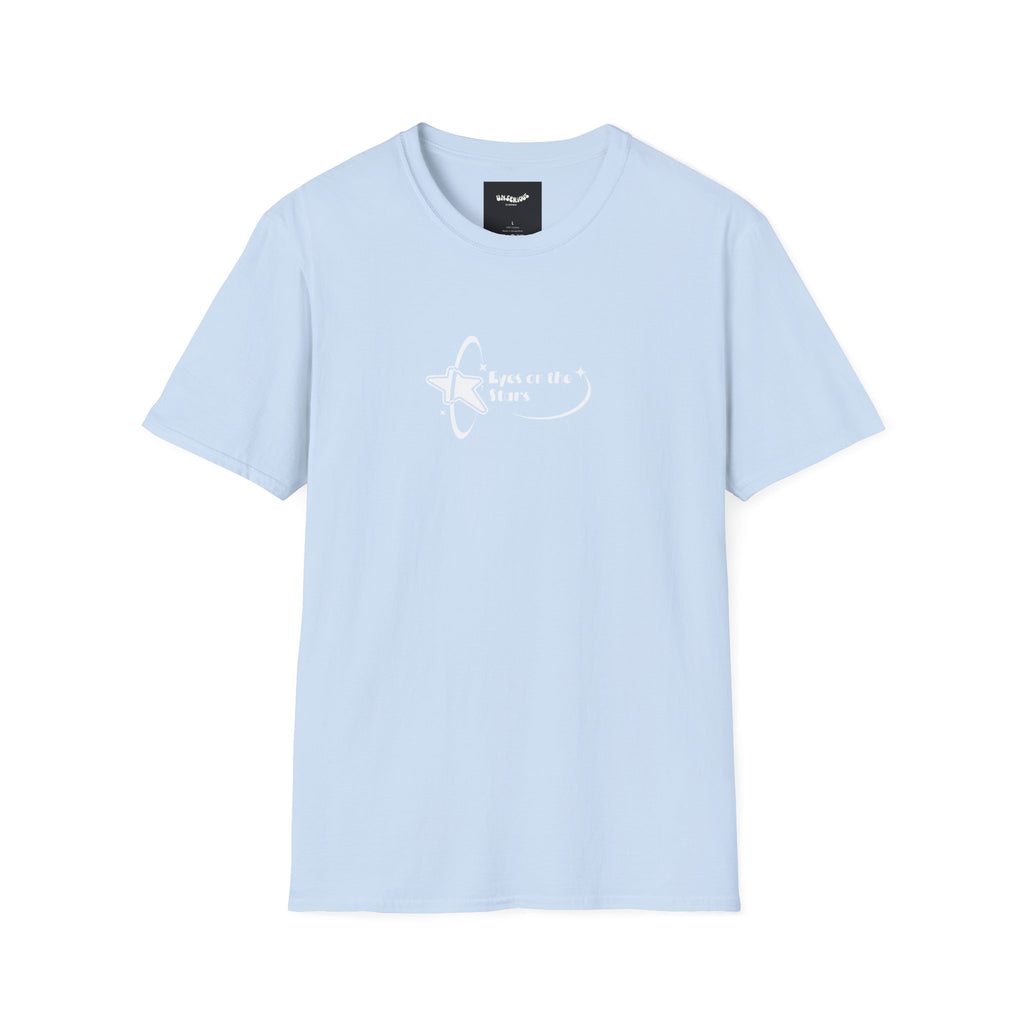 Eyes on the Stars Graphic Tee in Light Blue.