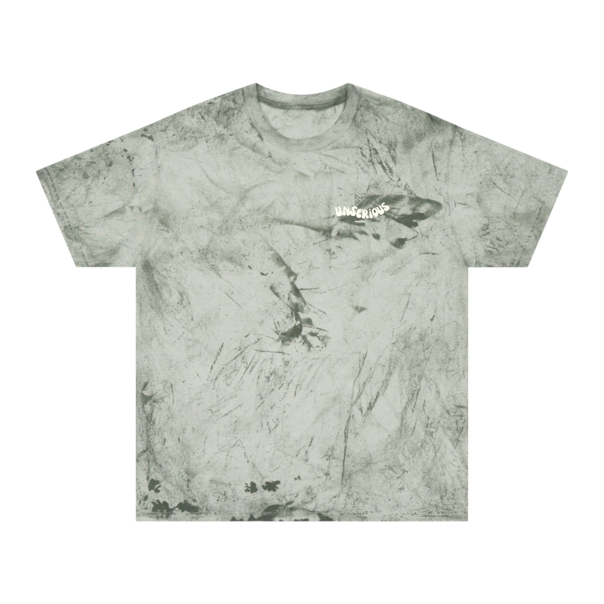 Marbled Tie-Dye T Shirt with Unserious Streetwear Logo
