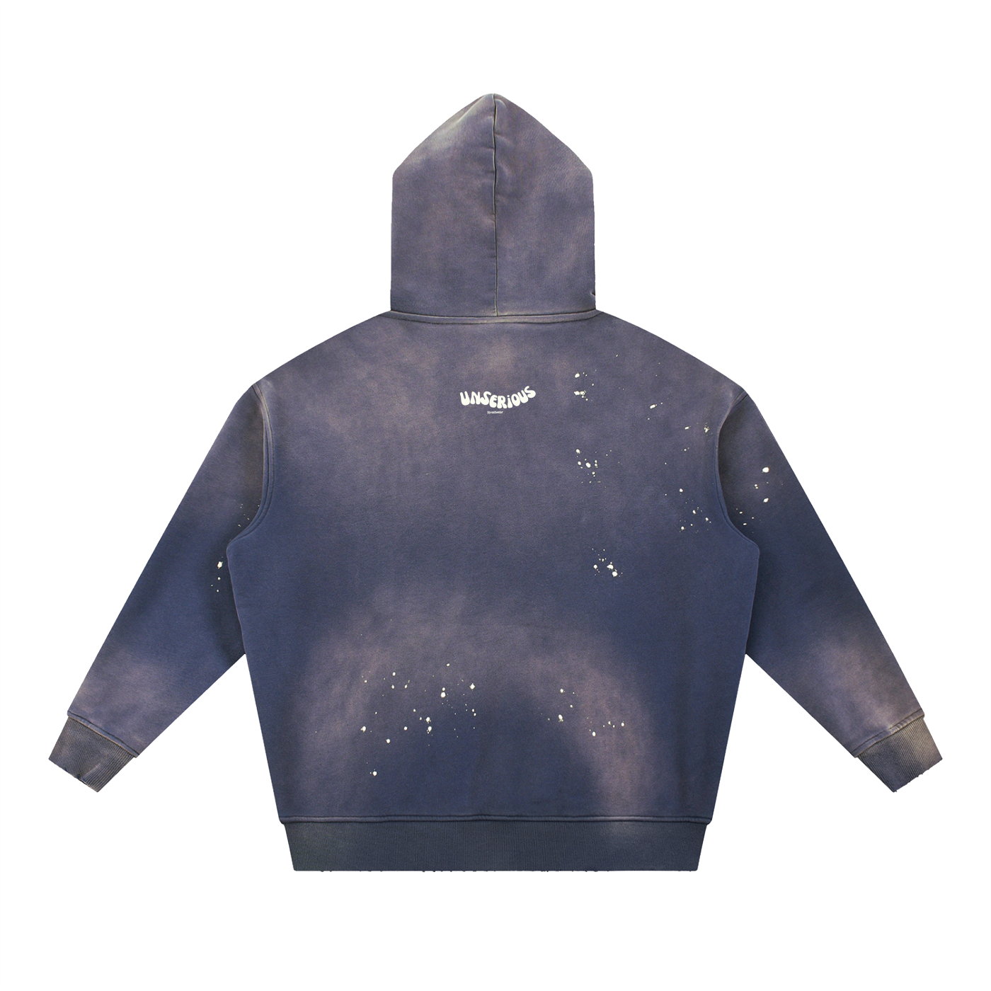 Unserious Streetwear Acid Wash Hoodie.