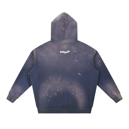 Unserious Streetwear Acid Wash Hoodie.